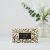 Carte De Visite Elégante Parties scintillant Or Moderne Design, Ca (Debout devant)