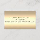 Carte De Visite Élégante Parties scintillant professionnelle Cupca (Dos)