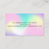 Carte De Visite Élégante Parties scintillant professionnelle Lashe (Dos)