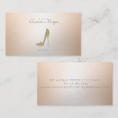 Carte De Visite Élégante Parties scintillant professionnelle moder (Devant / Derrière)