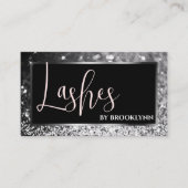 Carte De Visite Elégante Parties scintillant Rose de luxe rose arg (Devant)