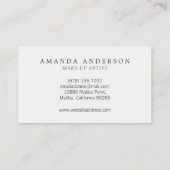 Carte De Visite Élégante Parties scintillant stylée Faux Gold | CA (Dos)