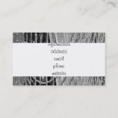 Carte De Visite Élégante perles de verre suspendues (Dos)