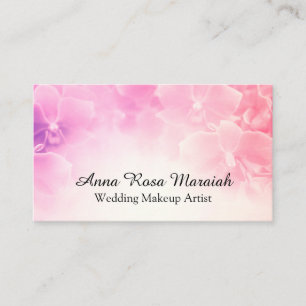 Carte De Visite *~* Élégante photo couleur rose flou