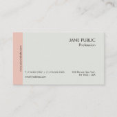 Carte De Visite Élégante Plain Moderne Professionnel Chic Beige (Devant)