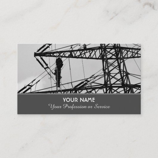 Carte de visite élégante pour experts en haute ten (Devant)