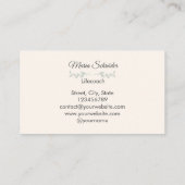 Carte de visite élégante pour femmes avec arbre de (Dos)