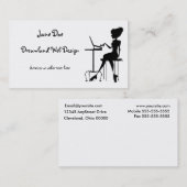 Carte de visite élégante pour indépendant (Devant / Derrière)