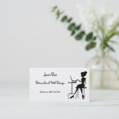 Carte de visite élégante pour indépendant (Debout devant)