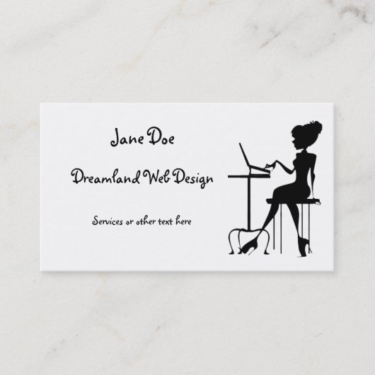 Carte de visite élégante pour indépendant (Devant)