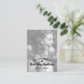 Carte De Visite Élégante prière commémorative de photos (Debout devant)