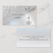 Carte De Visite Élégante professionnelle Bokeh Tree femmes (Devant / Derrière)