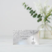 Carte De Visite Élégante professionnelle Bokeh Tree femmes (Debout devant)