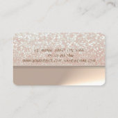 Carte De Visite Élégante Professionnelle Élégante Élégante Glitter (Dos)