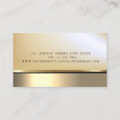 Carte De Visite Élégante professionnelle Gold Tree femmes Silhouet (Dos)