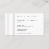 Carte De Visite Élégante professionnelle simple typographie modern (Dos)