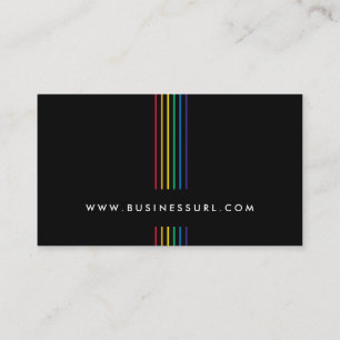 Carte De Visite Elégante Rainbow Light Professional BusinessCard