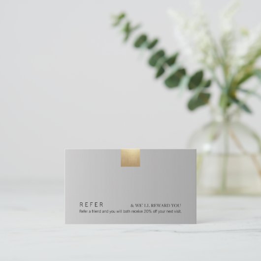 Carte De Visite Élégante référence à l'accentuation de l'or à dégr (Debout devant)