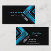 Carte De Visite Élégante réparation automobile (Devant / Derrière)