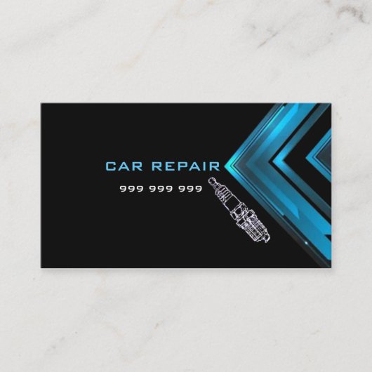 Carte De Visite Élégante réparation automobile (Devant)