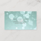 Carte De Visite Élégante robe bleue moderne (Dos)