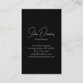 Carte De Visite Élégante robe de mariée Boutique nuptiale (Dos)