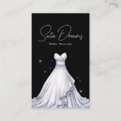 Carte De Visite Élégante robe de mariée Boutique nuptiale (Devant)