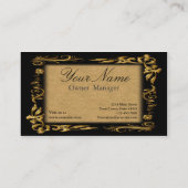 Carte De Visite Élégante Rose rouge Vintage antique (Dos)