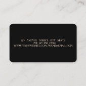 Carte De Visite Élégante salle de bain moderne, Parties scintillan (Dos)