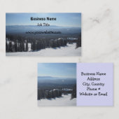 Carte De Visite Élégante scène hivernale (Devant / Derrière)