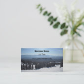 Carte De Visite Élégante scène hivernale (Debout devant)