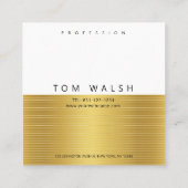 Carte de visite élégante simple personnalisée avec (Dos)