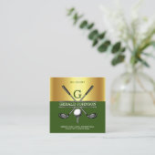 Carte de visite élégante simple personnalisée dégr (Debout devant)