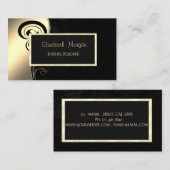 Carte De Visite Elégante spirale moderne, Designer de bijoux de ca (Devant / Derrière)