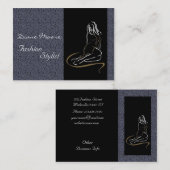 Carte De Visite Elégante styliste mode (Devant / Derrière)