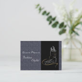Carte De Visite Elégante styliste mode (Debout devant)