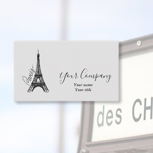 Carte De Visite Elégante Tour Eiffel