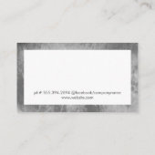 Carte De Visite Élégante typographie (Dos)