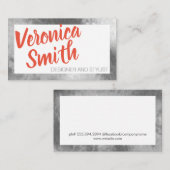 Carte De Visite Élégante typographie (Devant / Derrière)