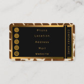 Carte De Visite Elégante Vache Faux Cuir Collection populaire (Dos)