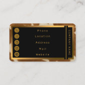 Carte De Visite Elégante Vache Faux Cuir Collection tendance (Dos)