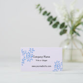 Carte De Visite Élégante Vigne Bleue (Debout devant)