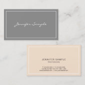 Carte De Visite Élégantes Couleurs Professionnelles Design Moderne (Devant / Derrière)