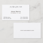 Carte De Visite  élégantes et simple pour cabinet juridique (Devant / Derrière)