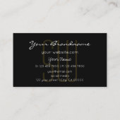 Carte De Visite Élégantes étoiles de Parties scintillant Brown noi (Dos)