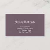 Carte De Visite Élégantes Fleurs Blanches de Marguerites Rustiques (Dos)