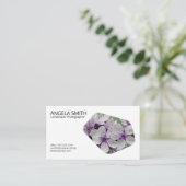 Carte De Visite Élégantes Fleurs de Jardin (Debout devant)