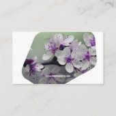 Carte De Visite Élégantes Fleurs de Jardin (Dos)