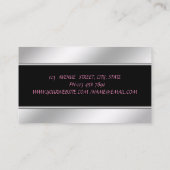 Carte De Visite Élégantes Lèvres Proffesionales Élégantes (Dos)