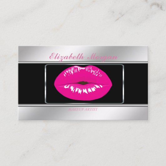 Carte De Visite Élégantes Lèvres Proffesionales Élégantes (Devant)